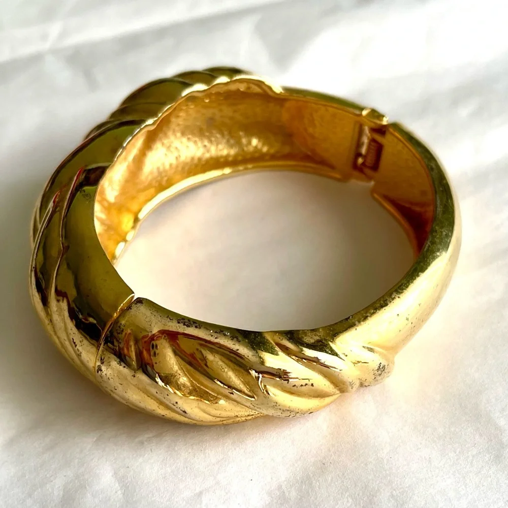 Vintage Gold Bangle Heavy Weight